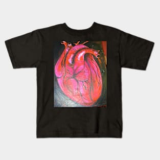 Heart's Canvas: A Masterpiece of Emotion on a T-Shirt Kids T-Shirt